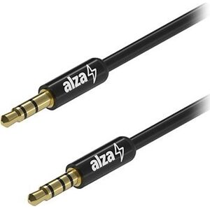 AlzaPower Alucore Audio 3,5 mm Jack 4P-TRRS (M) to 3,5 mm Jack (M) 0,5 m čierny