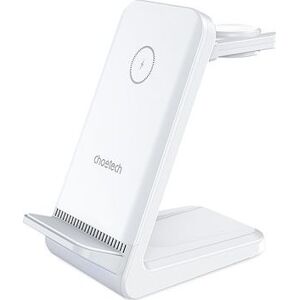 Choetech 15 W 4-in-1 Wireless Charger stand for Iwatch and Samsung watch (white)