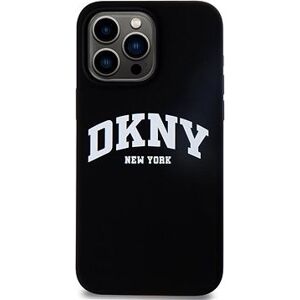DKNY Liquid Silicone Arch Logo MagSafe Zadný Kryt na iPhone 15 Pro Max Black