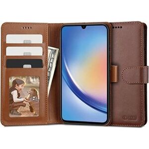 Tech-Protect Wallet knižkové puzdro na Samsung Galaxy A34 5G, hnedé
