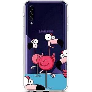 TopQ Samsung A30s silikón Cartoon Flamingos 45258