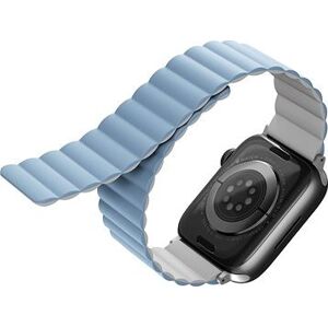 Uniq Revix Reversible Magnetic remienok na Apple Watch 49/45/44/42 mm biely/modrý