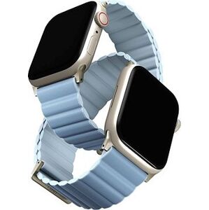 Uniq Revix Premium Edition Reversible Magnetic remienok na Apple Watch 41/40/38 mm arkticky modrý/svetlomodrý