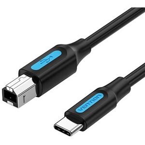 Vention USB-C 2.0 to USB-B Printer 2A Cable 1,5 m Black